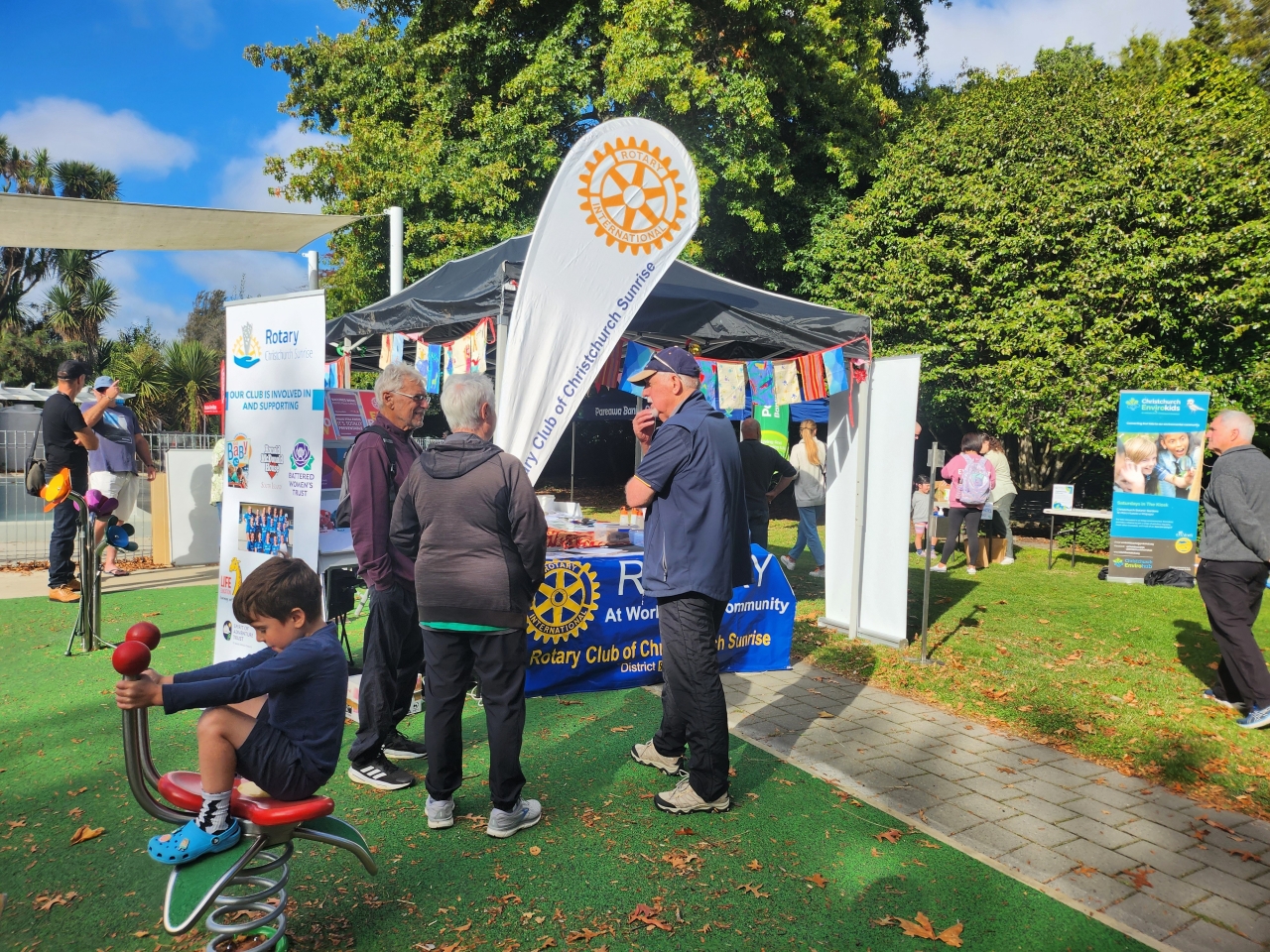 All set up at Avebury Park
