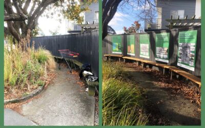 History Posters Installed/ Parklet Tidied Stanmore Rd